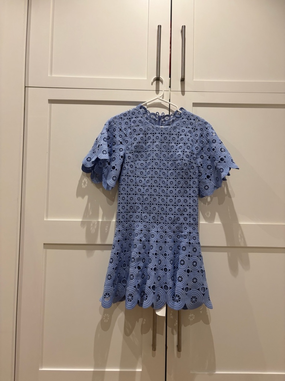 Jonathan Simkhai | Mercy Circle Lace Mini Dress Hydrangea | nwt size 4 - Picture 2 of 5